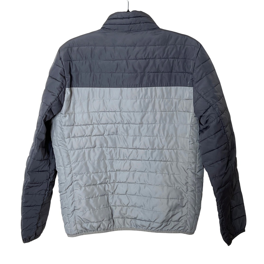 Gap Coldcontrol Colorblock Puffer Jacket Gray Med… - image 2